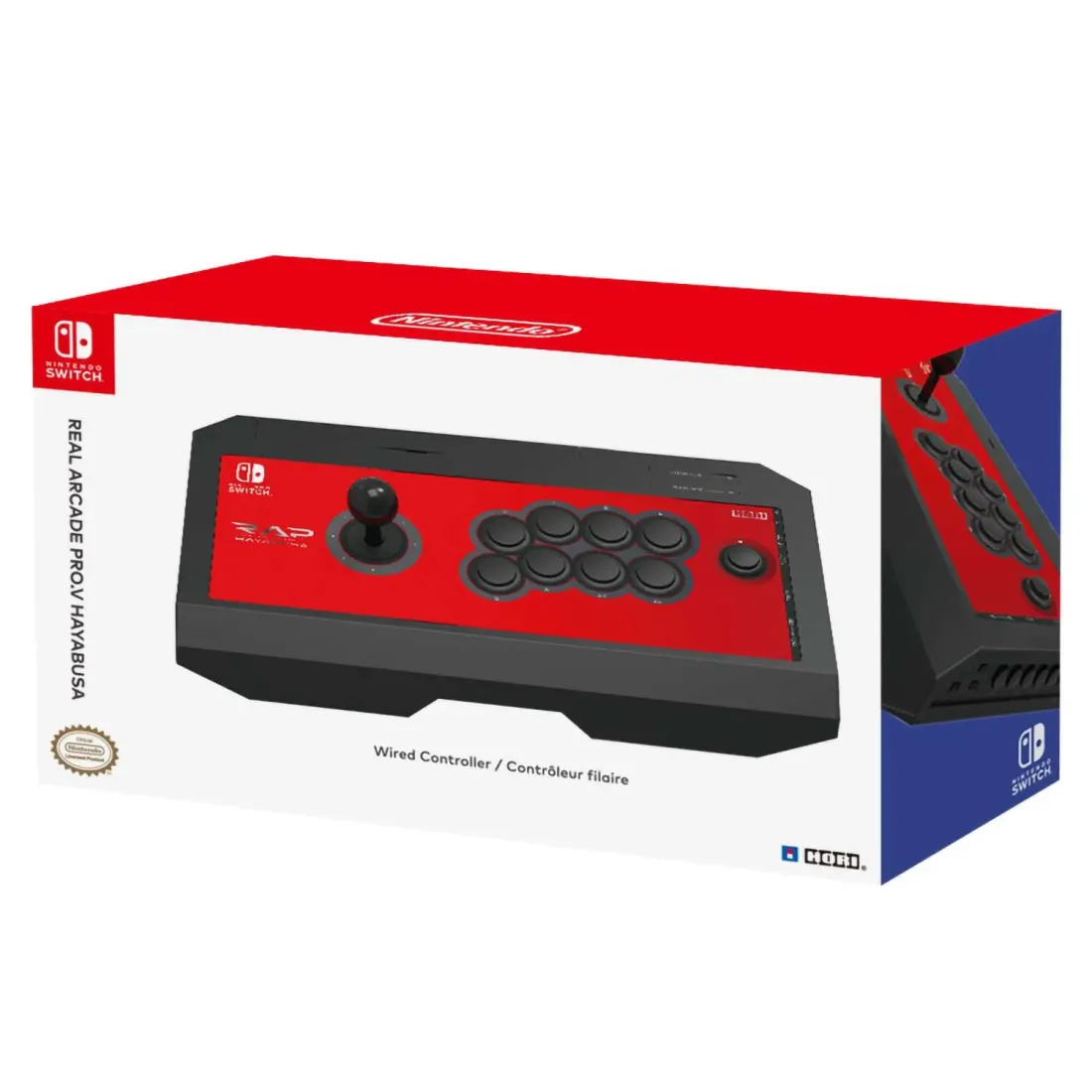 Nintendo Switch Аркадный контроллер Hori Pro.V Hayabusa для консоли Switch, PC (NSW-006U)