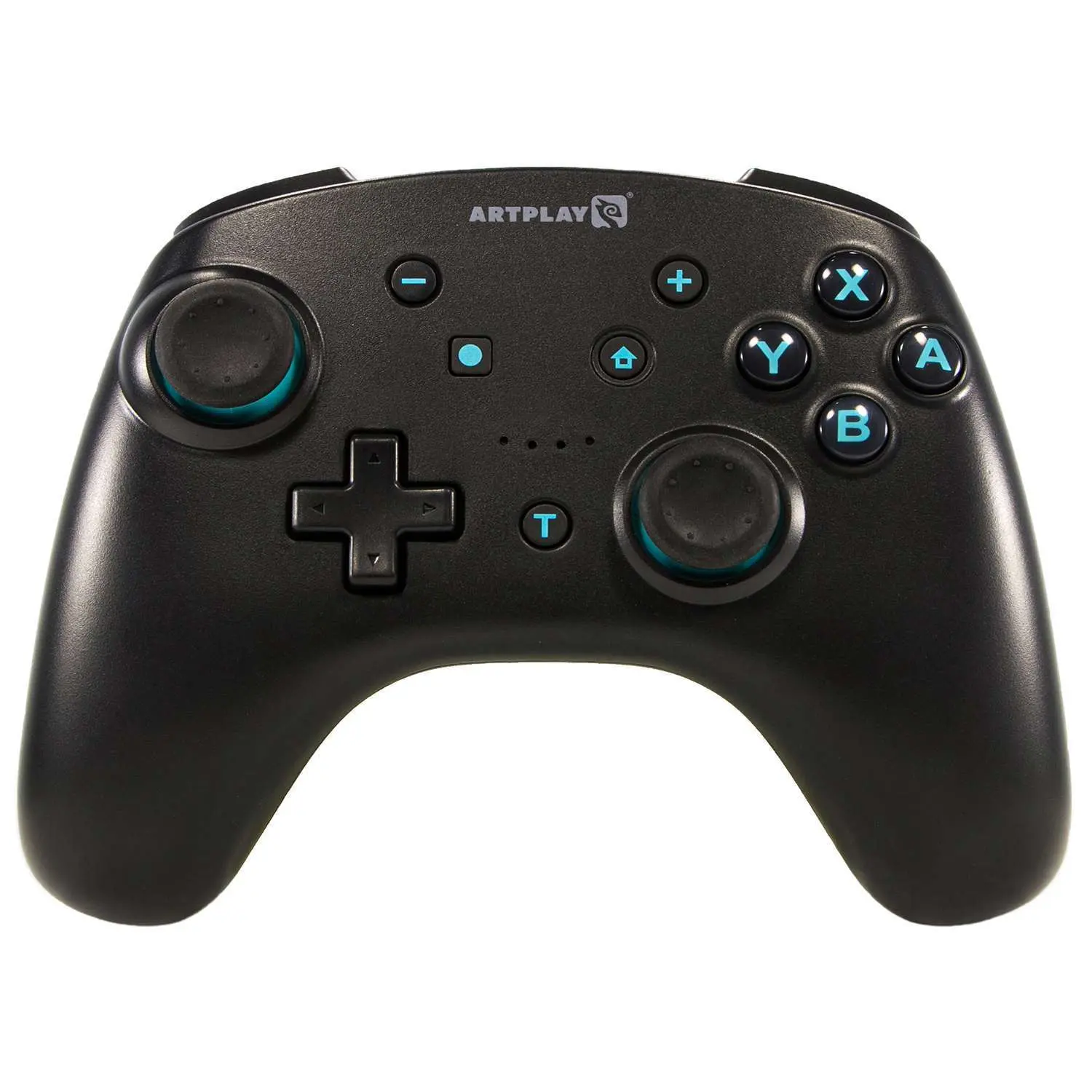 Геймпад Artplays NS65 для Nintendo Switch/PC, черно-бирюзовый (2,4G, li-ion, NFC, dualvibro)