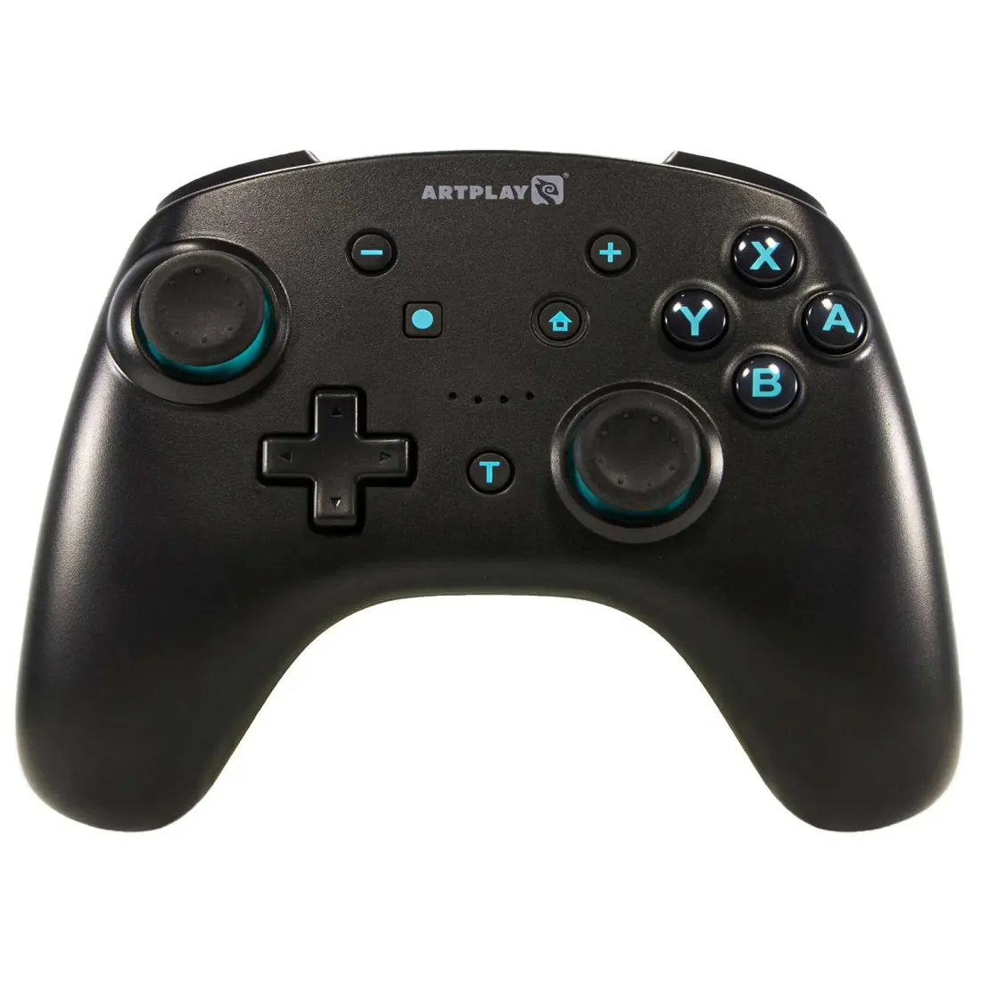 Геймпад Artplays NS65 для Nintendo Switch/PC, черно-бирюзовый (2,4G, li-ion, NFC, dualvibro)