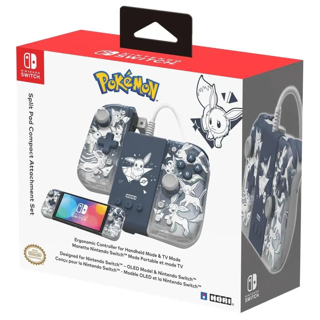 Nintendo Switch Контроллеры Hori Split Pad Pro Attachment (Eevee Evolutions) для Switch (NSW-453U)