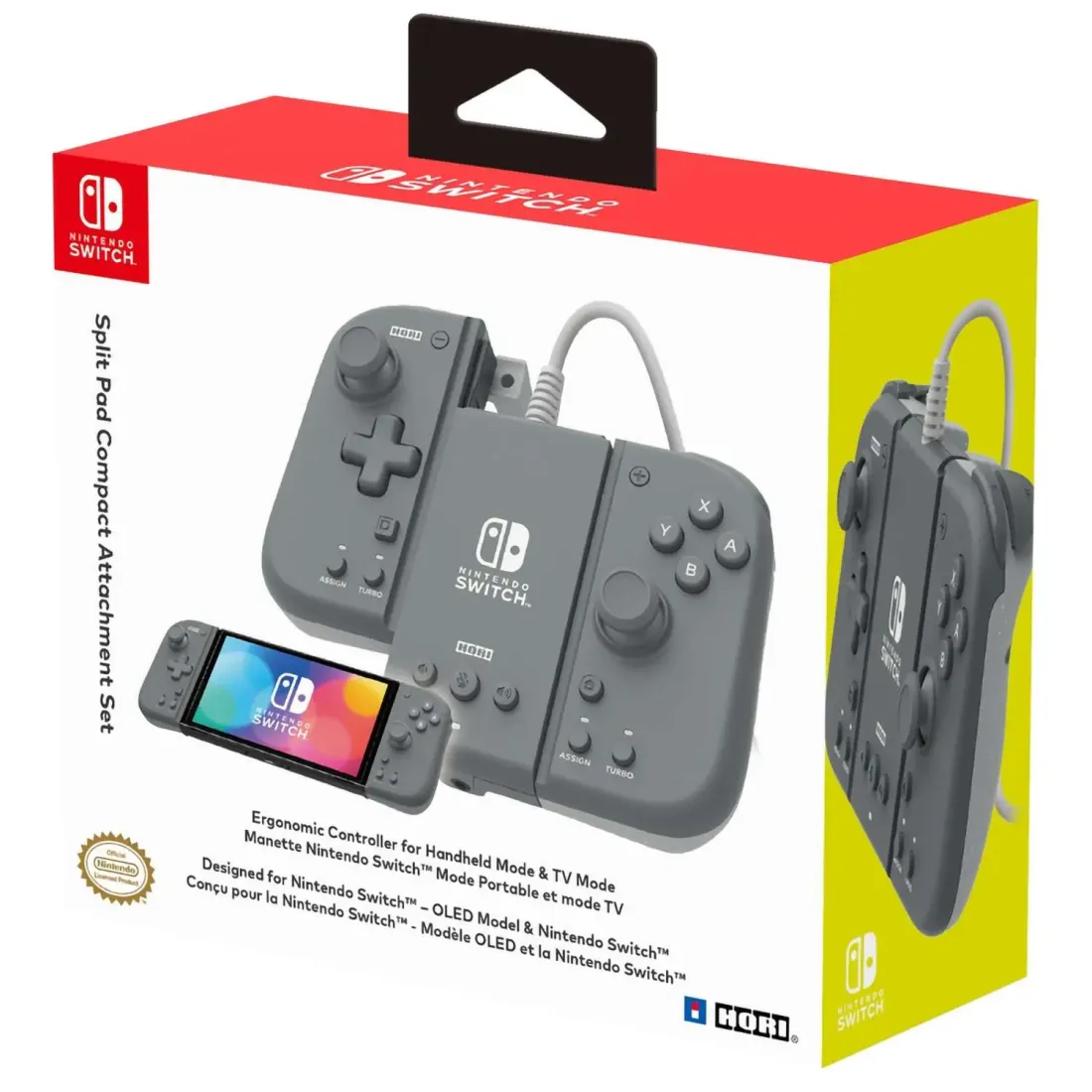 Nintendo Switch Контроллеры Hori Split Pad Pro Attachment (Slate Grey) для консоли Switch (NSW-426U)