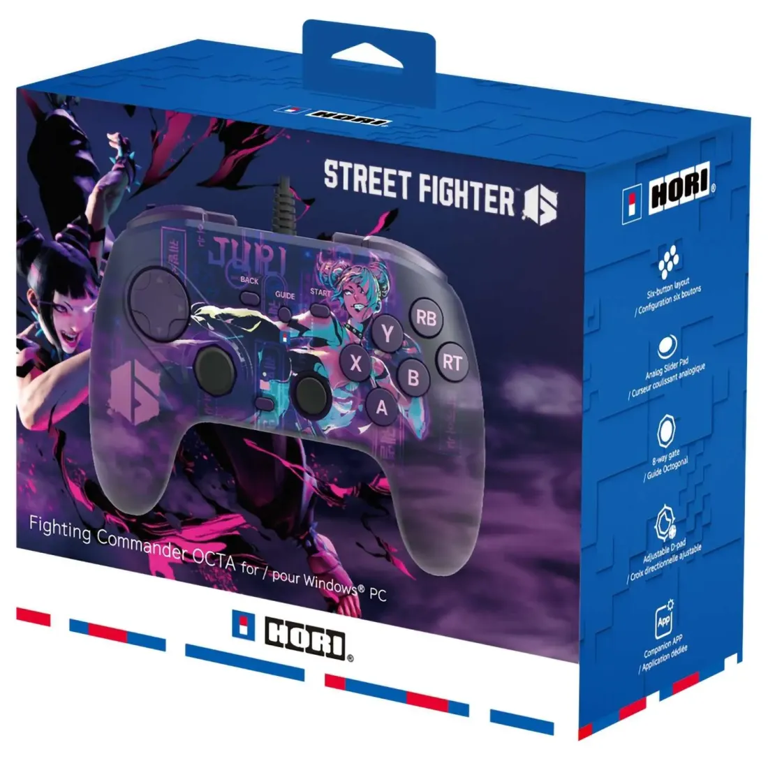 Контроллер Hori Fighting Commander OCTA (Street Fighter 6 Juri Edition) для ПК (HPC-071E)