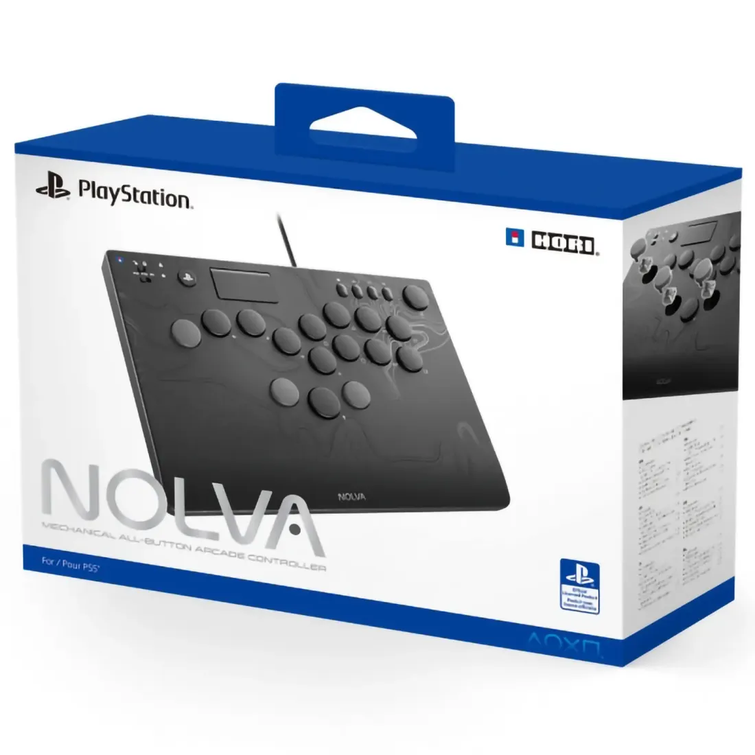 PS5 Аркадный контроллер Hori Nolva mechanical all-button arcade PS5,PS4,ПК (SPF-049E)