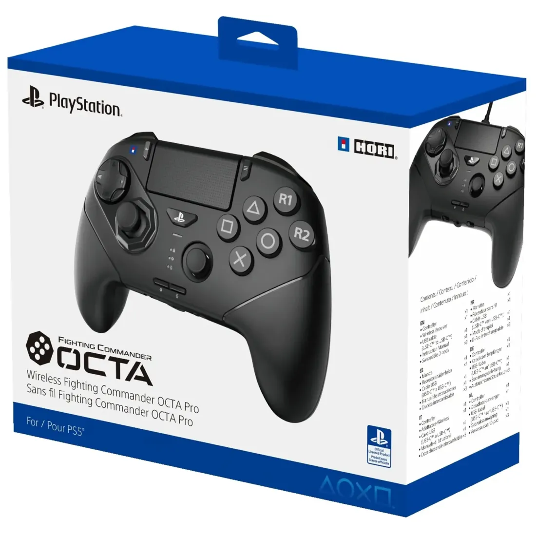 Беспроводной геймпад HORI Fighting Commander OCTA PRO wireless, PS5, PS4, ПК (SPF-040E)
