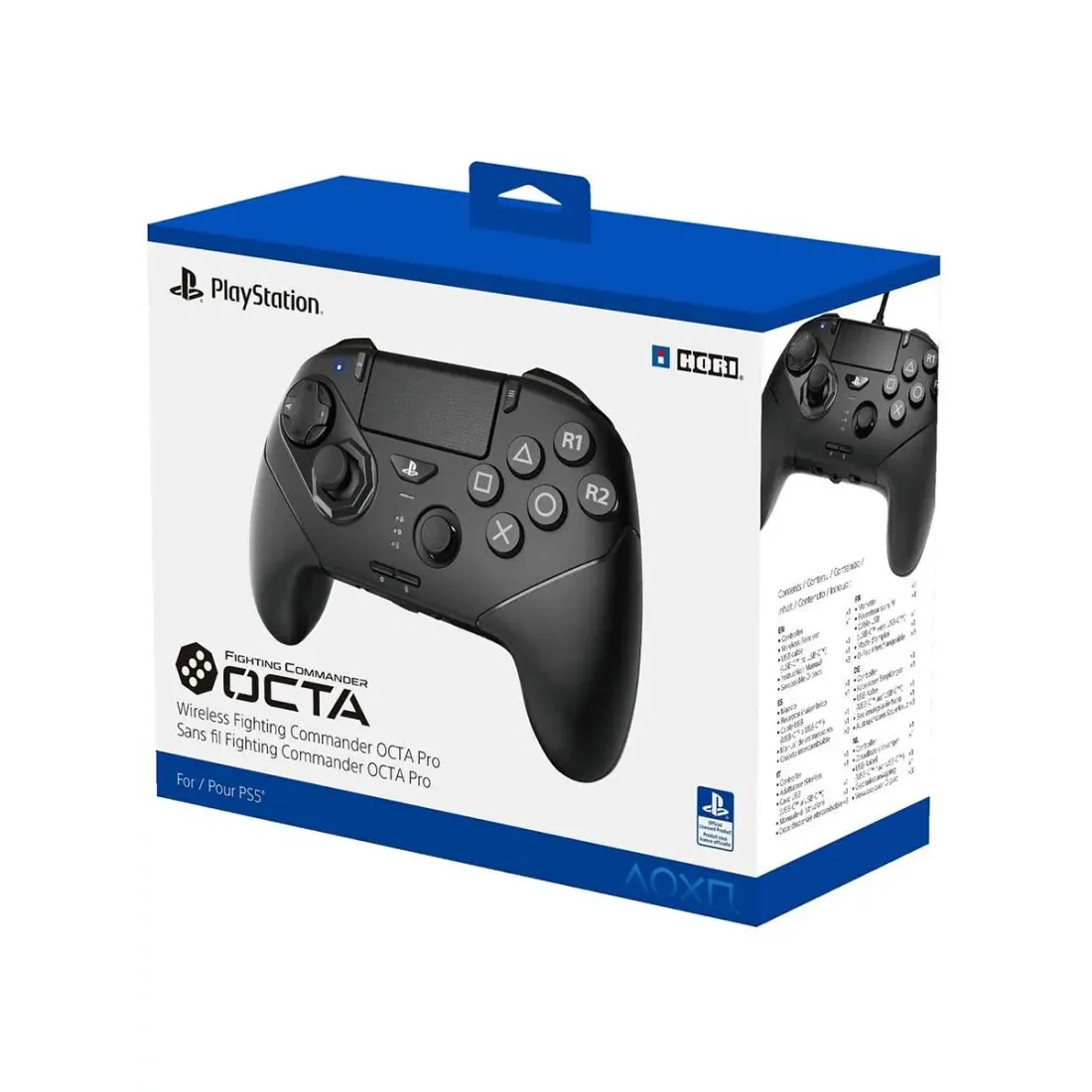 Беспроводной геймпад HORI Fighting Commander OCTA PRO wireless, PS5, PS4, ПК (SPF-040E)