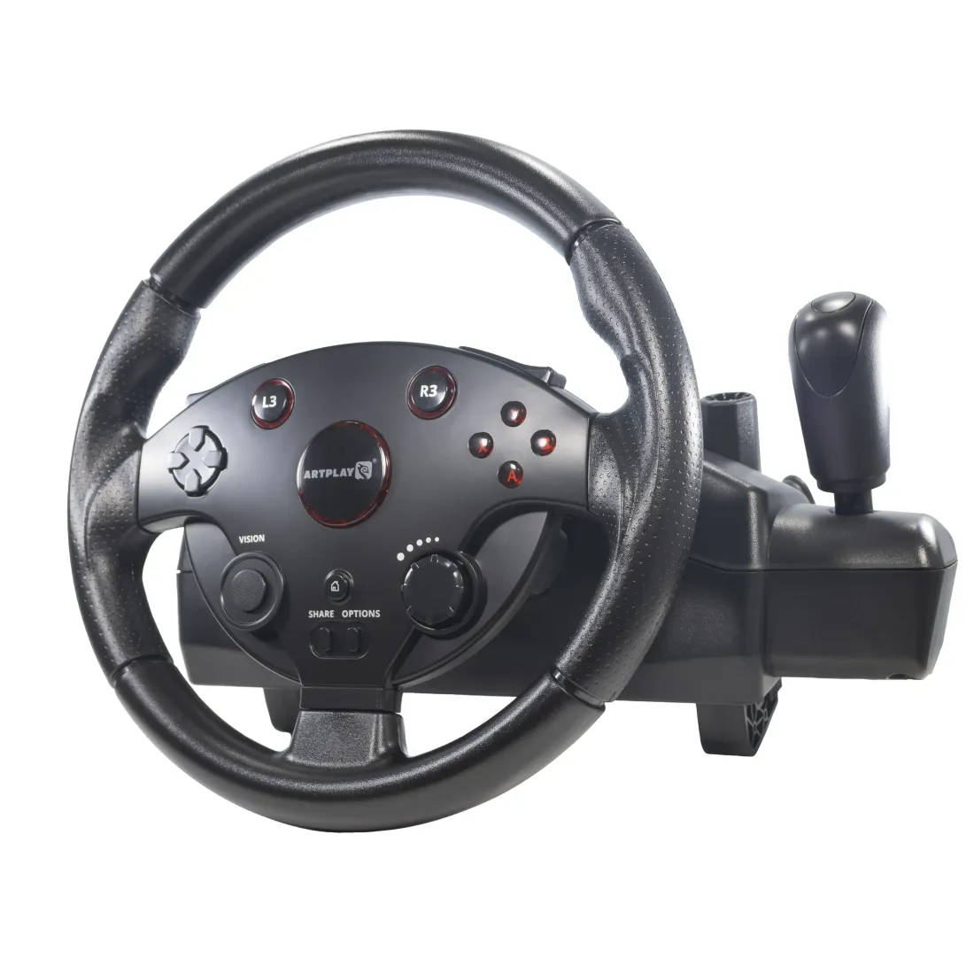 PS 4 Руль ARTPLAYS Street Racing Wheel Turbo C900 совместим с PS3, ПК, Xbox ONE, Xbox 360