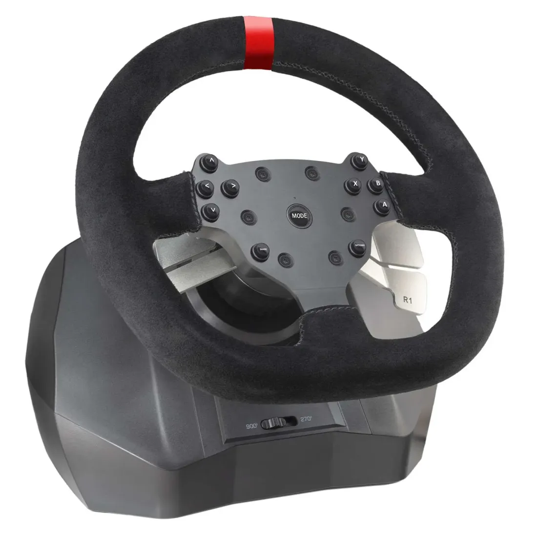 Руль Artplays V-1200 Vibro для PS4, PC, Xbox One, Switch. Premium Leather Edition