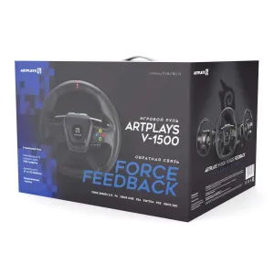 Руль Artplays V-1500 Force Feedback для PC, Xbox Series X/S. PlayStation 4, Xbox One