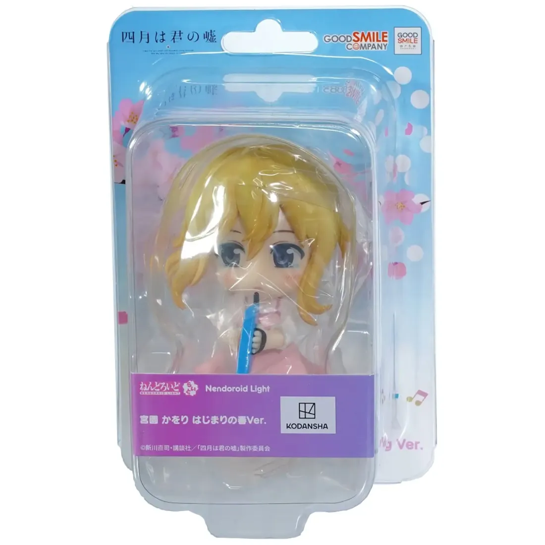 Фигурка аниме Nendoroid Light Твоя Апрельская Ложь Каори Миязоно Kaori Miyazono 10см 98104