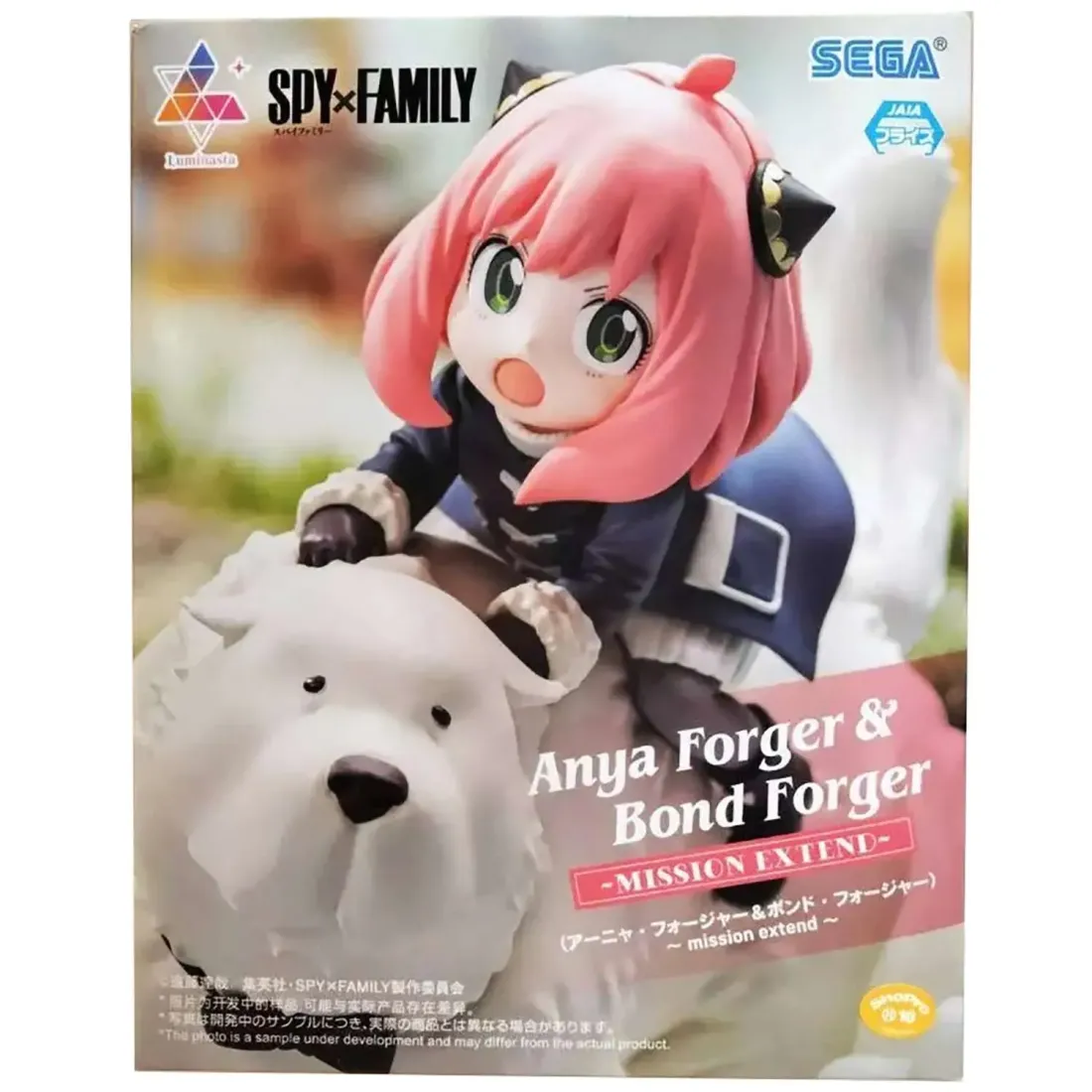 Фигурка аниме SEGA Семья Шпиона Аня Форджер и Бонд Spy x Family Mission Extend Luminasta 16см 40057