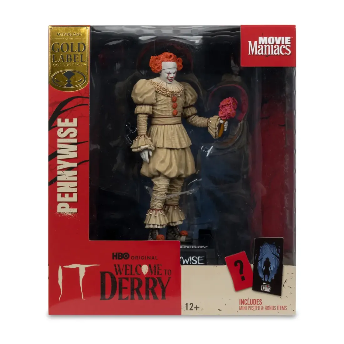 Фигурка Movie Maniacs Пеннивайз Pennywise Добро пожаловать в Дерри (Флэшбэк) 15см 41375