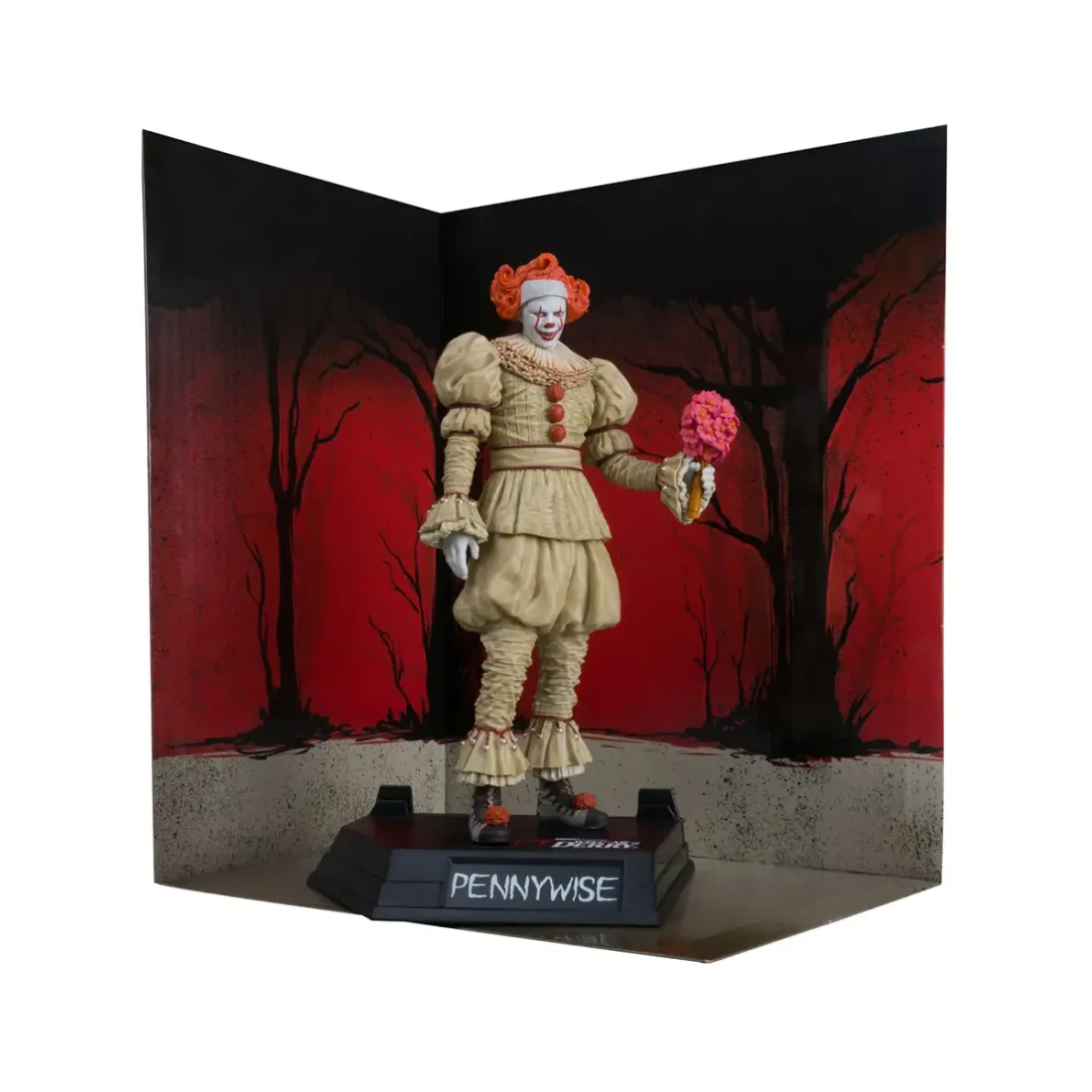 Фигурка Movie Maniacs Пеннивайз Pennywise Добро пожаловать в Дерри (Флэшбэк) 15см 41375