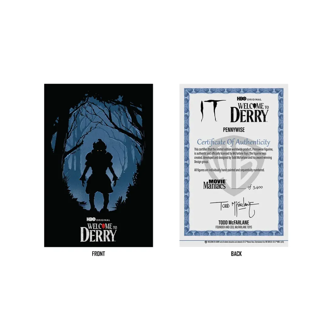 Фигурка Movie Maniacs Пеннивайз Pennywise Добро пожаловать в Дерри (Флэшбэк) 15см 41375