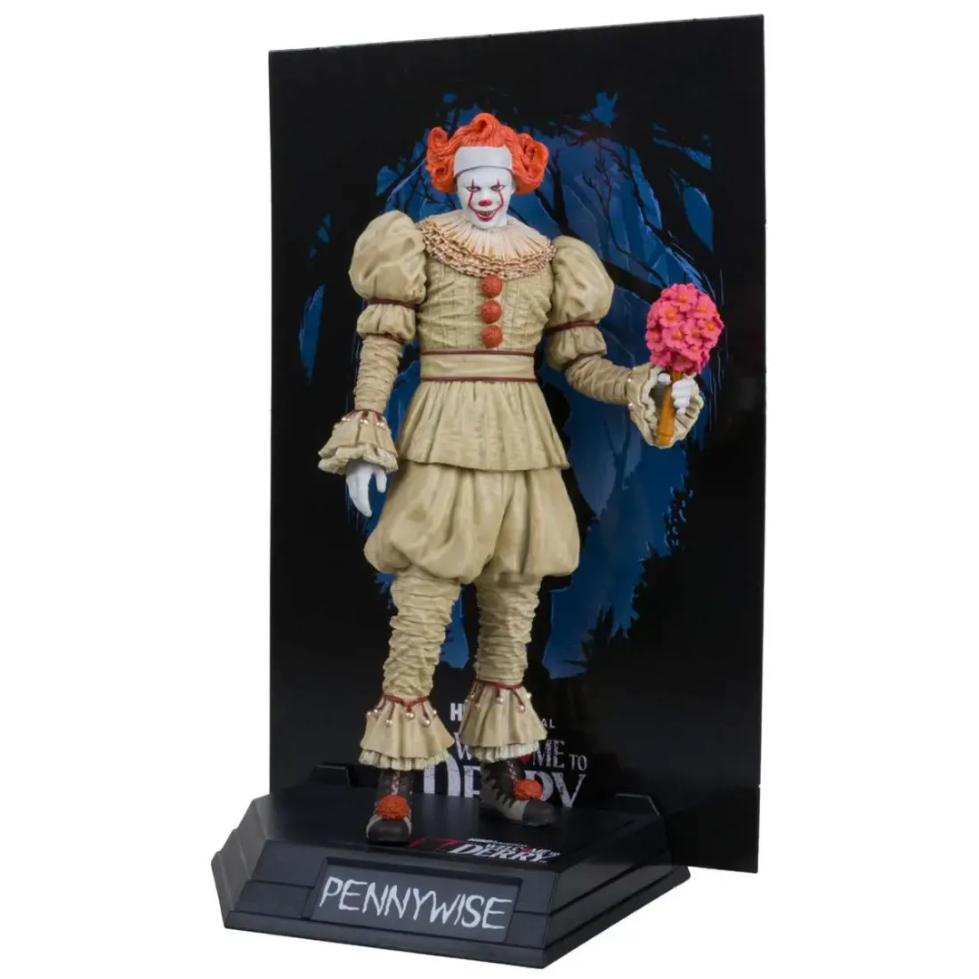 Фигурка Movie Maniacs Пеннивайз Pennywise Добро пожаловать в Дерри (Флэшбэк) 15см 41375
