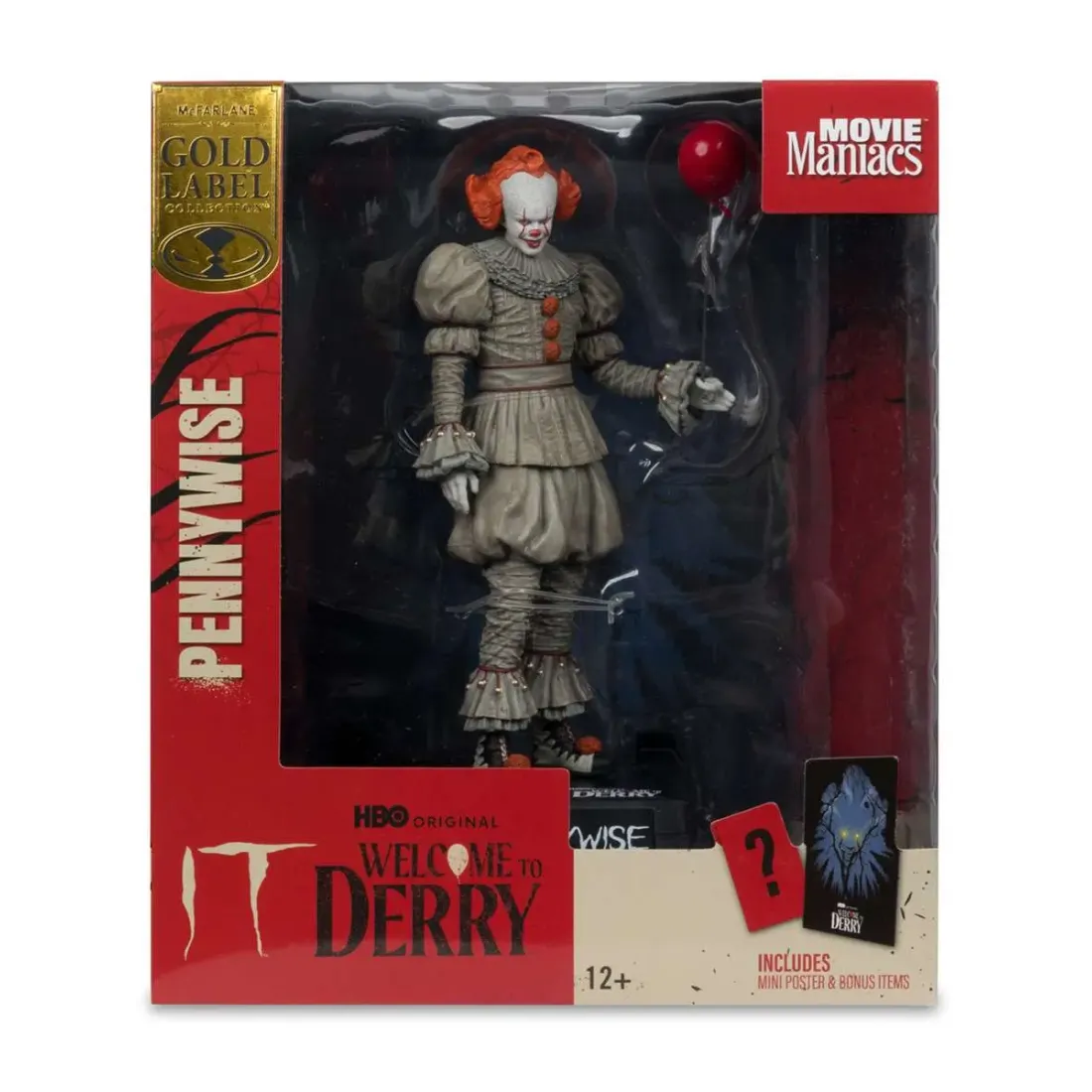 Фигурка Movie Maniacs Пеннивайз Pennywise Добро пожаловать в Дерри 15см 41368