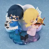 Фигурка аниме Qset Твоя апрельская ложь Каори Миязоно и Косей Арима 9см 49446