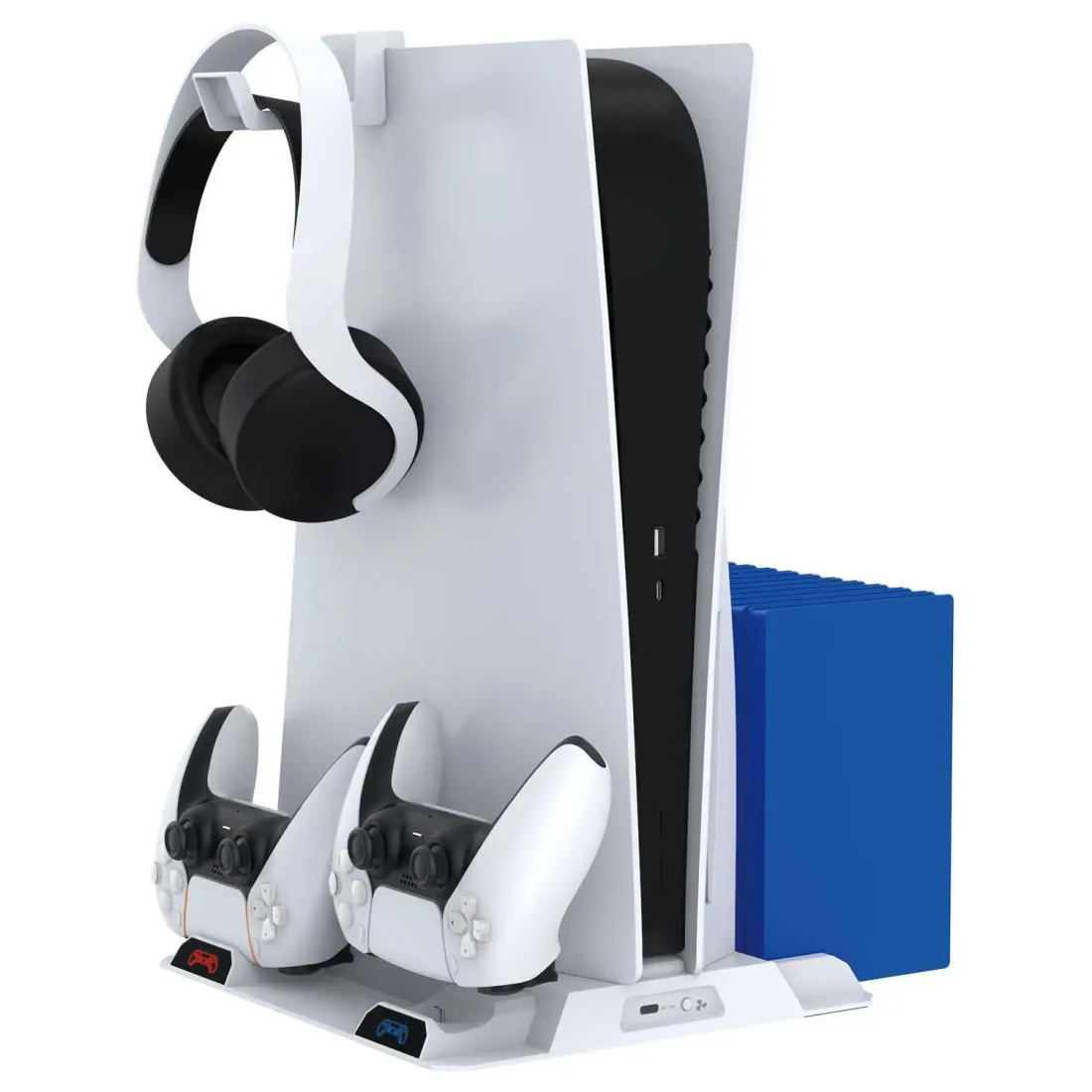 Вертикальный стенд Artplays Cooling Station PS5 DE/UHD: зарядка DualSense, крепление для наушников
