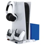 Вертикальный стенд Artplays Cooling Station PS5 DE/UHD: зарядка DualSense, крепление для наушников