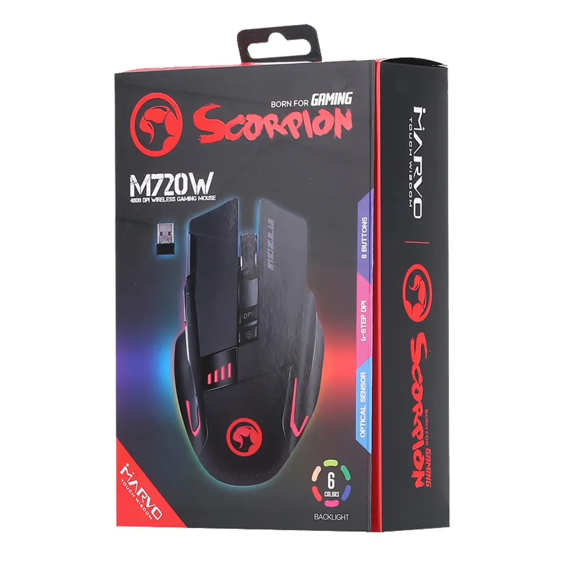 PC Мышь беспроводная Marvo M720W gaming mouse с подсветкой