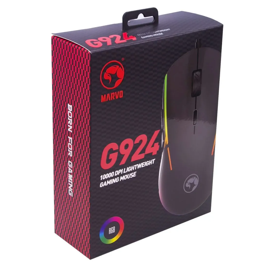 PC Мышь проводная Marvo G924 Gaming Mouse с подсветкой RGB