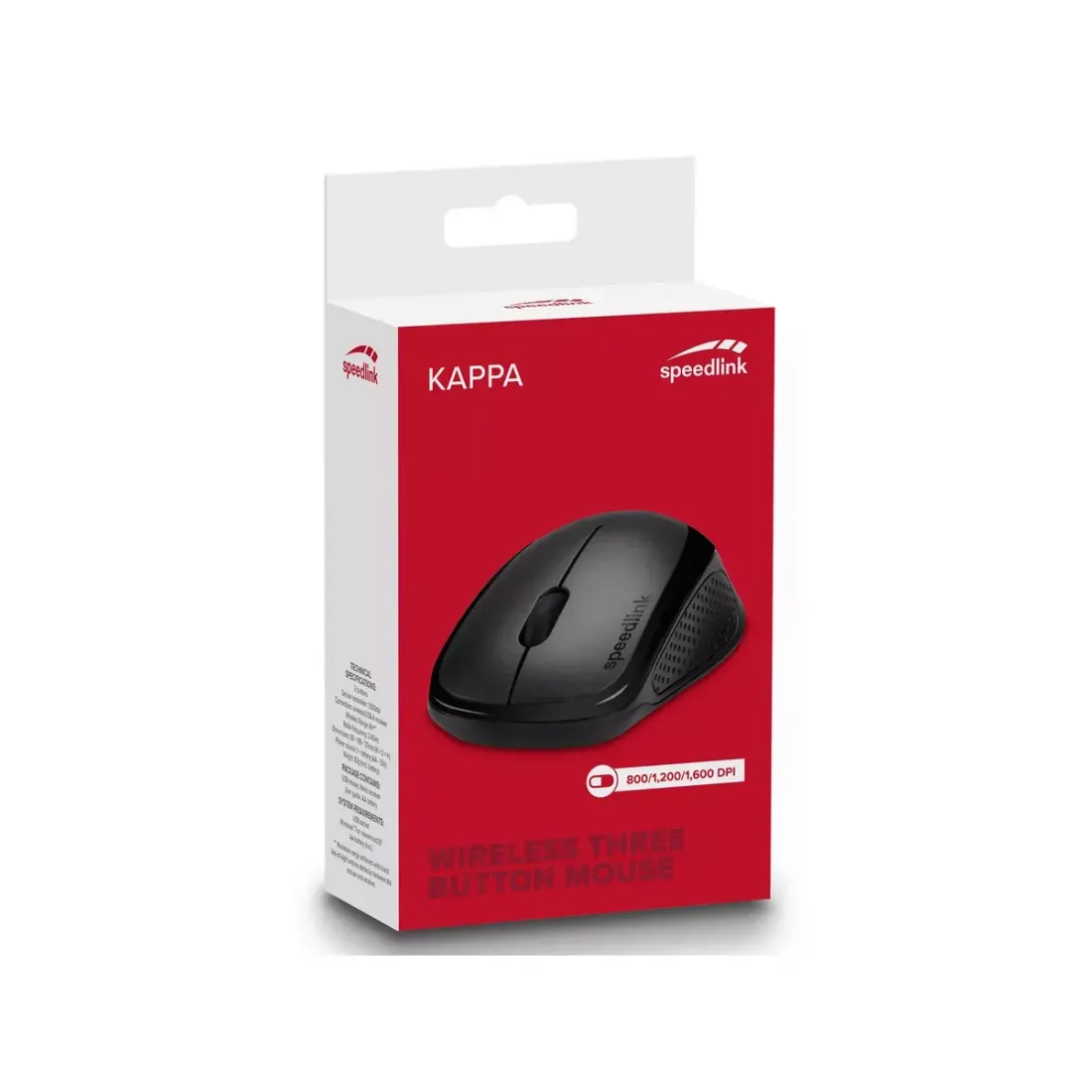 PC Мышь беспроводная Speedlink Kappa Mouse black (SL-6313-BK-01)