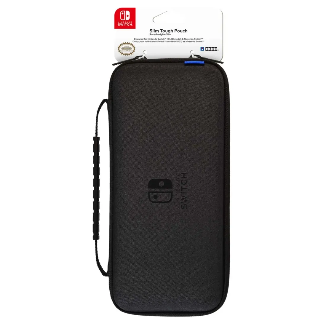 Nintendo Switch Защитный чехол Hori Slim Tough Pouch (Black) для консоли Switch OLED (NSW-810U)