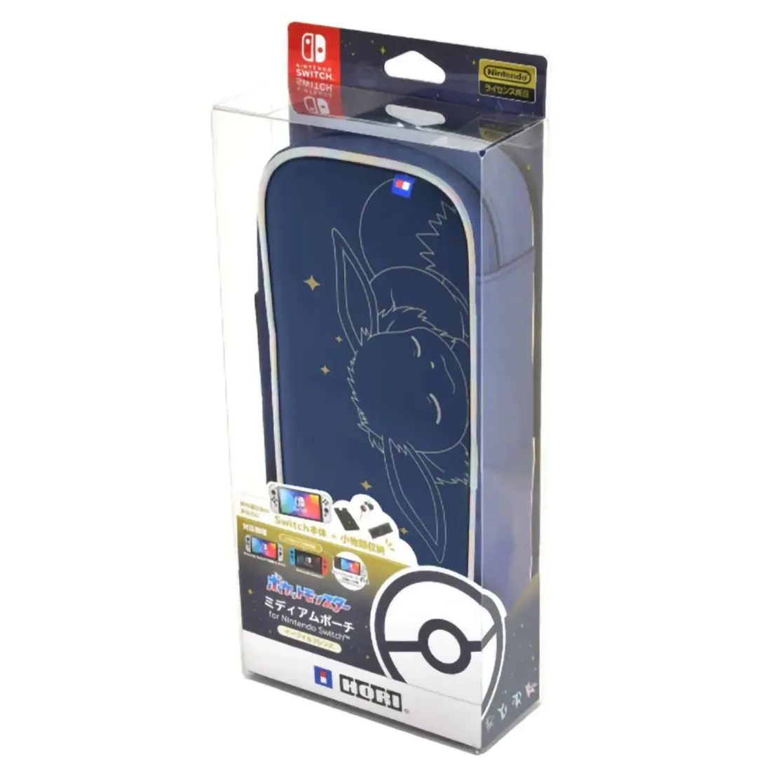 Nintendo Switch Чехол Hori Cargo Pouch Compact (Eevee Evolutions) для Switch (NSW-455U)