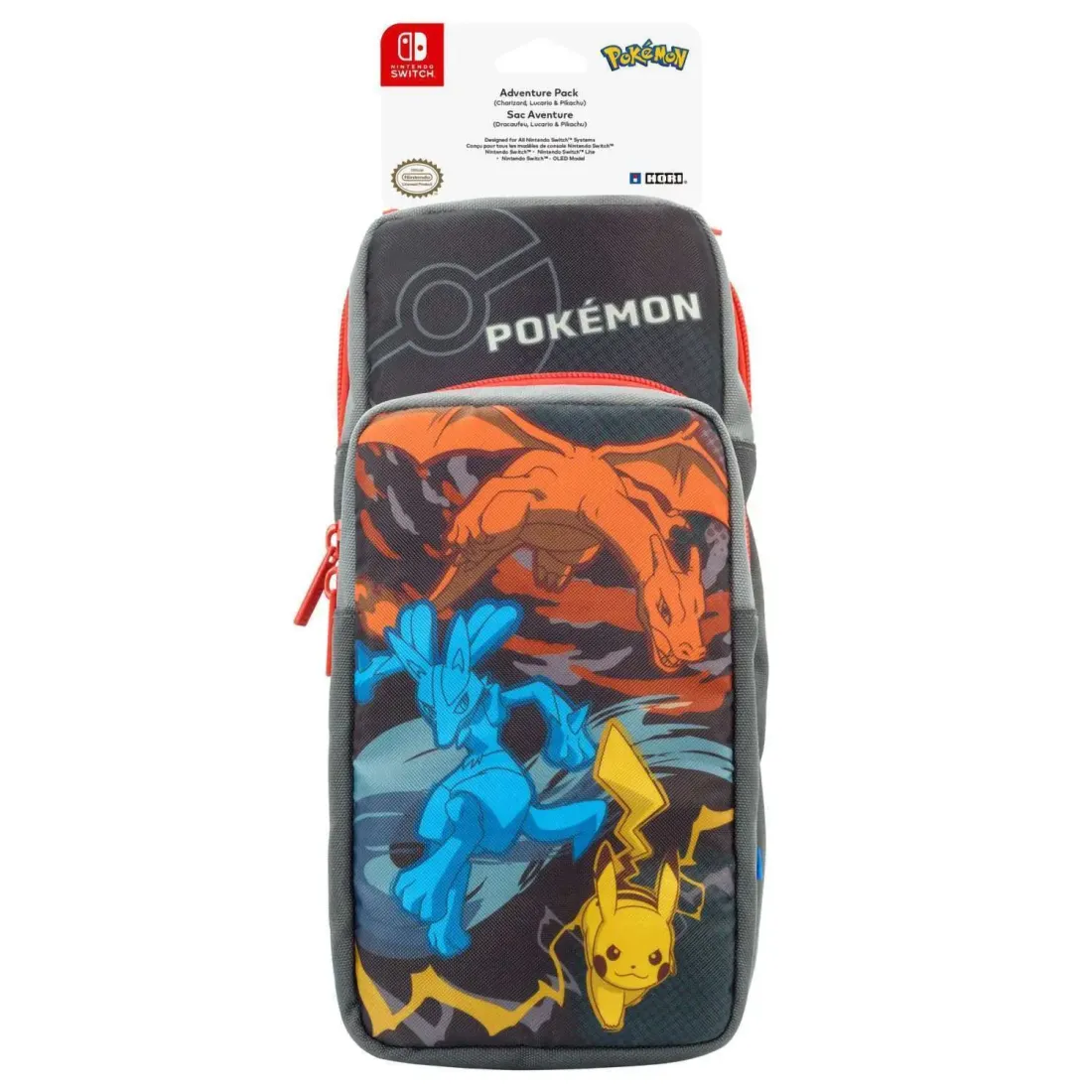 Nintendo Switch Сумка Hori Adventure Pack (Lucario, Pikachu) для консоли Switch (NSW-415U)