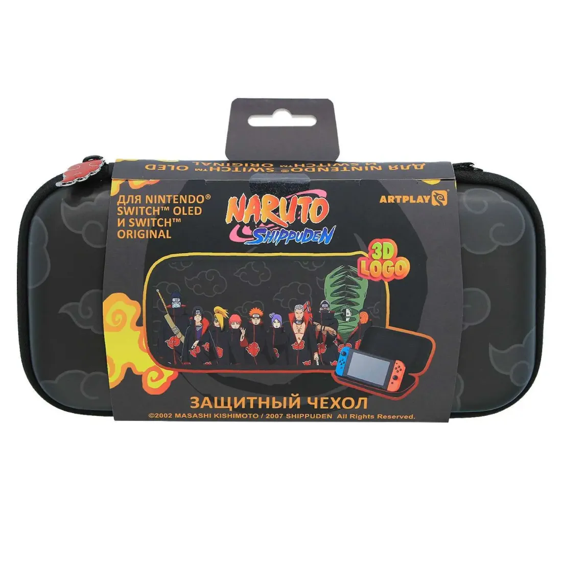 Чехол Naruto для Nintendo Switch OLED/Original 3D Logo Облака