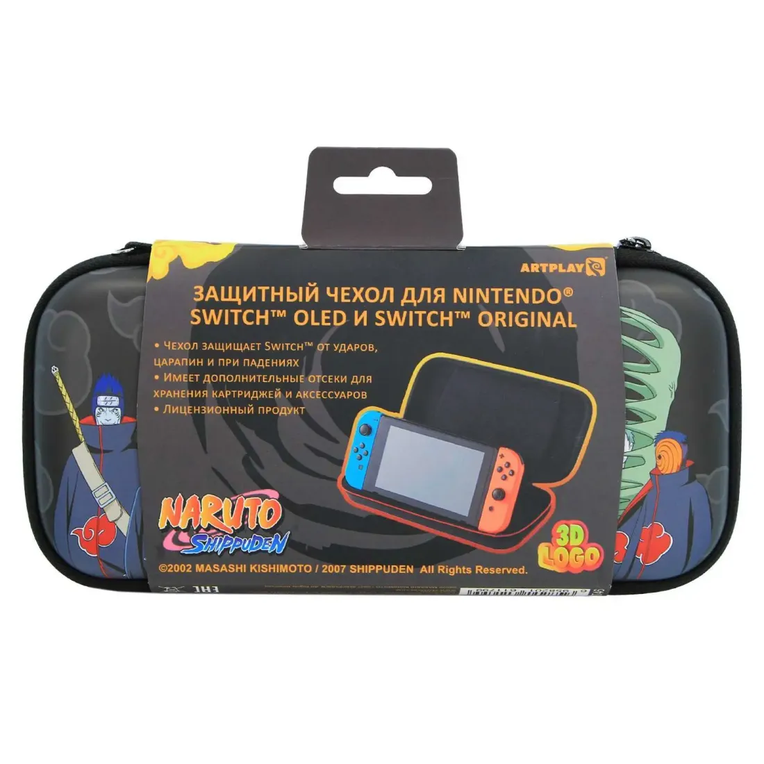 Чехол Naruto для Nintendo Switch OLED/Original 3D Logo Облака