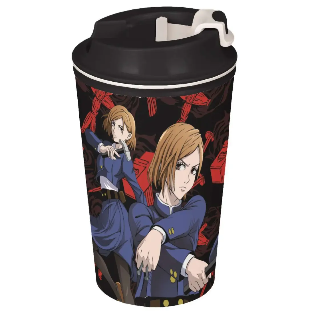 Термостакан с клапаном Магическая битва 350мл. V2