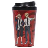 Термостакан с клапаном Человек-бензопила 350мл.