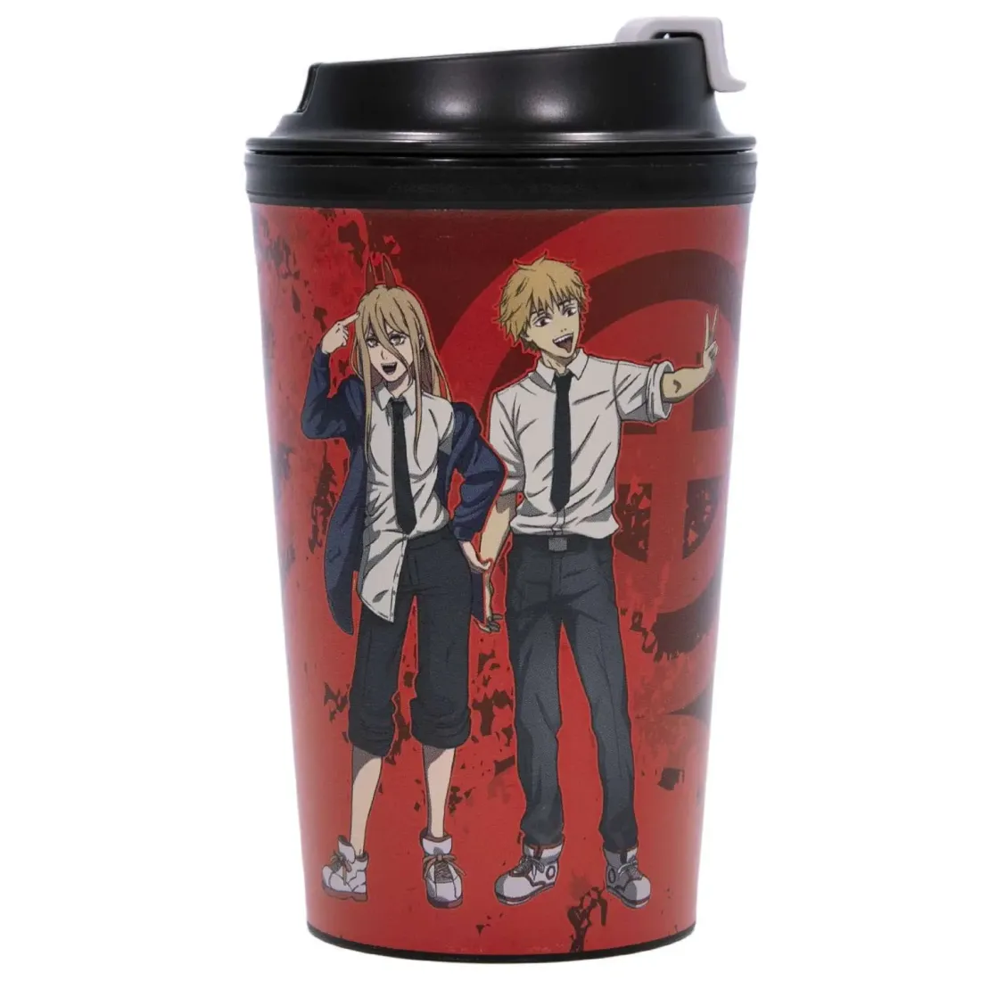 Термостакан с клапаном Человек-бензопила 350мл.