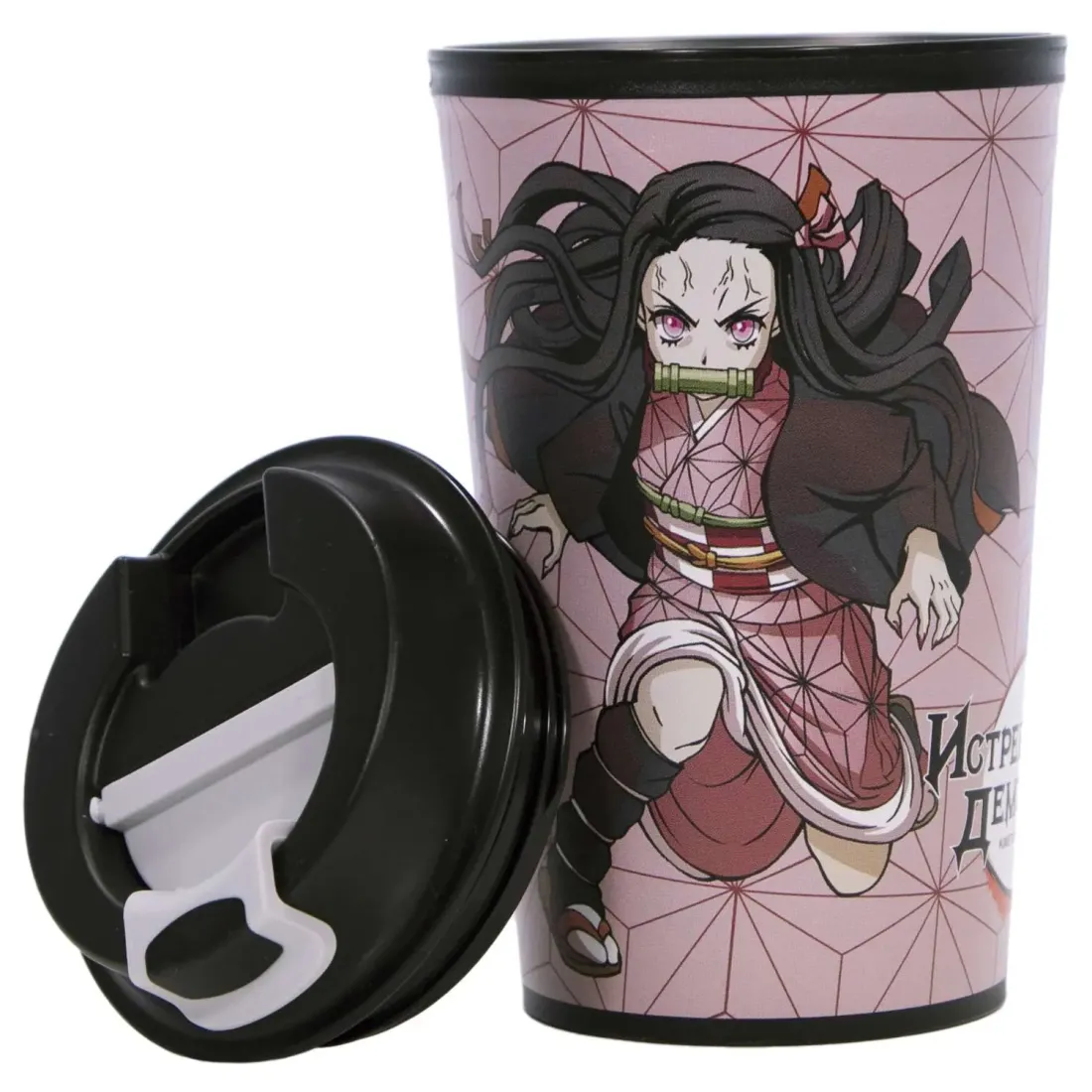 Термостакан с клапаном Истребитель демонов Незуко Камадо 350мл.
