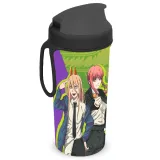 Бутылка Человек-бензопила для холодных напитков с петлей 400мл.