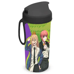 Бутылка Человек-бензопила для холодных напитков с петлей 400мл.