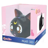 Кружка 3D с крышкой Sailor Moon Luna 350ml ABYMUG525