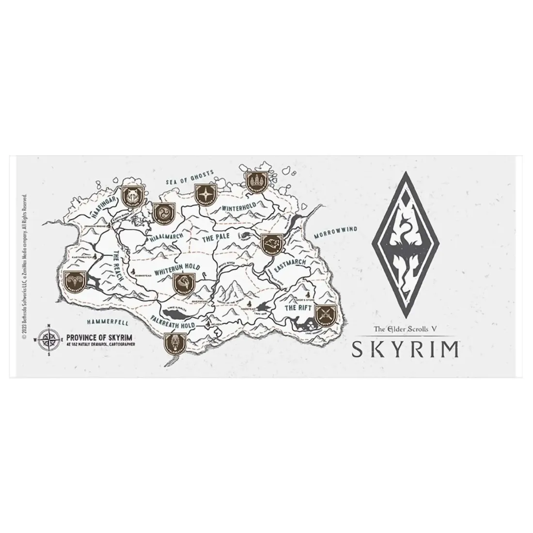 Кружка Skyrim Map 320 мл ABYMUGA400