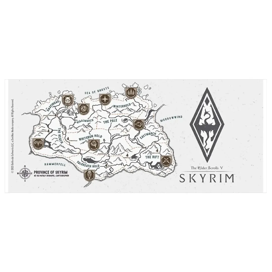 Кружка Skyrim Map 320 мл ABYMUGA400