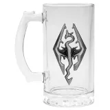 Кружка стеклянная Skyrim Dragon Symbol GLF0011
