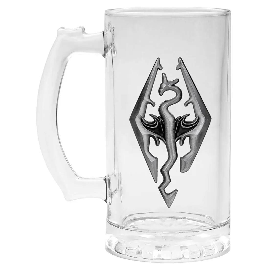 Кружка стеклянная Skyrim Dragon Symbol GLF0011