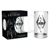 Кружка стеклянная Skyrim Dragon Symbol GLF0011