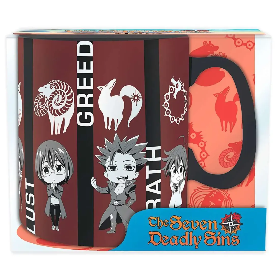 Кружка керамическая The Seven Deadly Sins Mug 460 мл Chibi sins box x2 ABYMUGA064