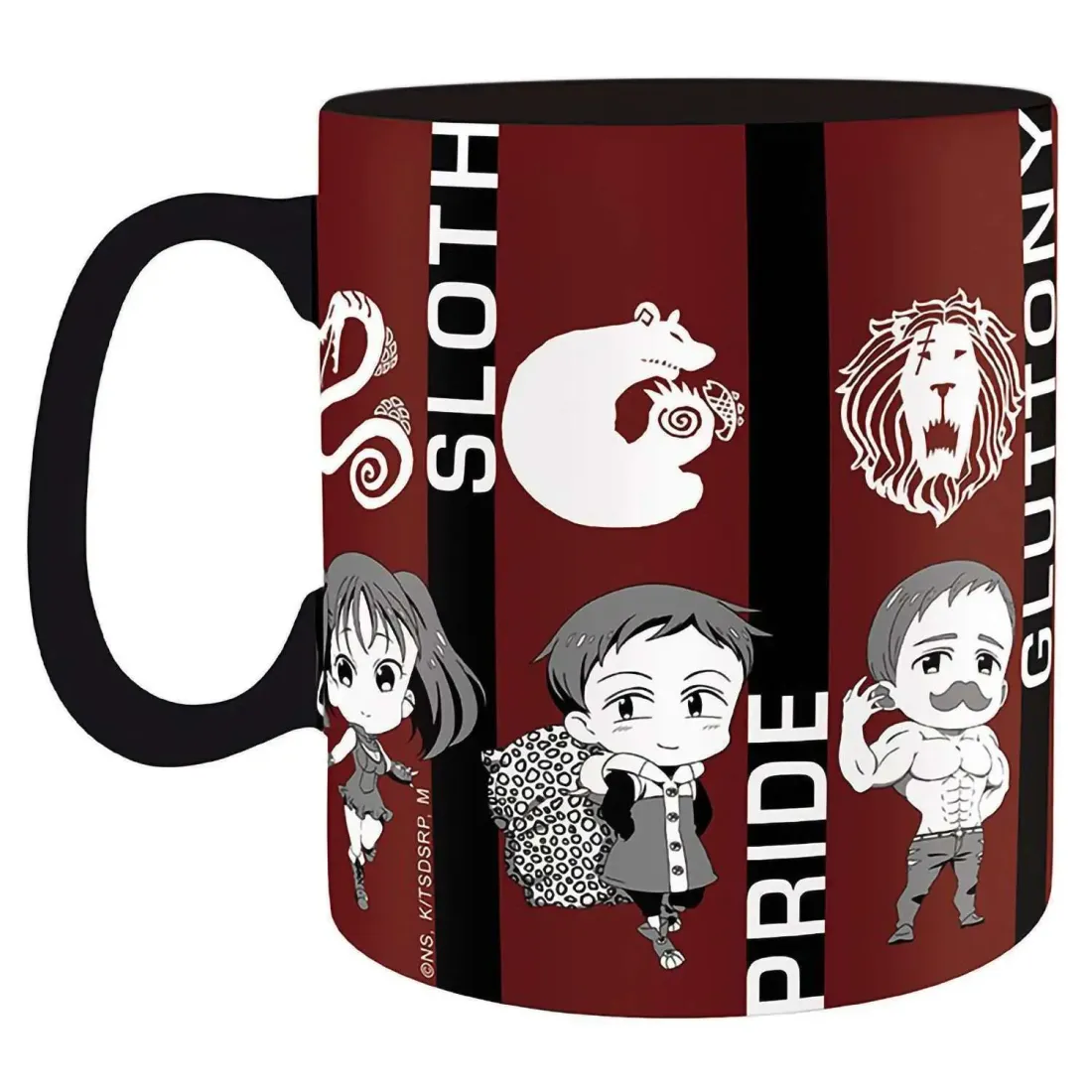 Кружка керамическая The Seven Deadly Sins Mug 460 мл Chibi sins box x2 ABYMUGA064