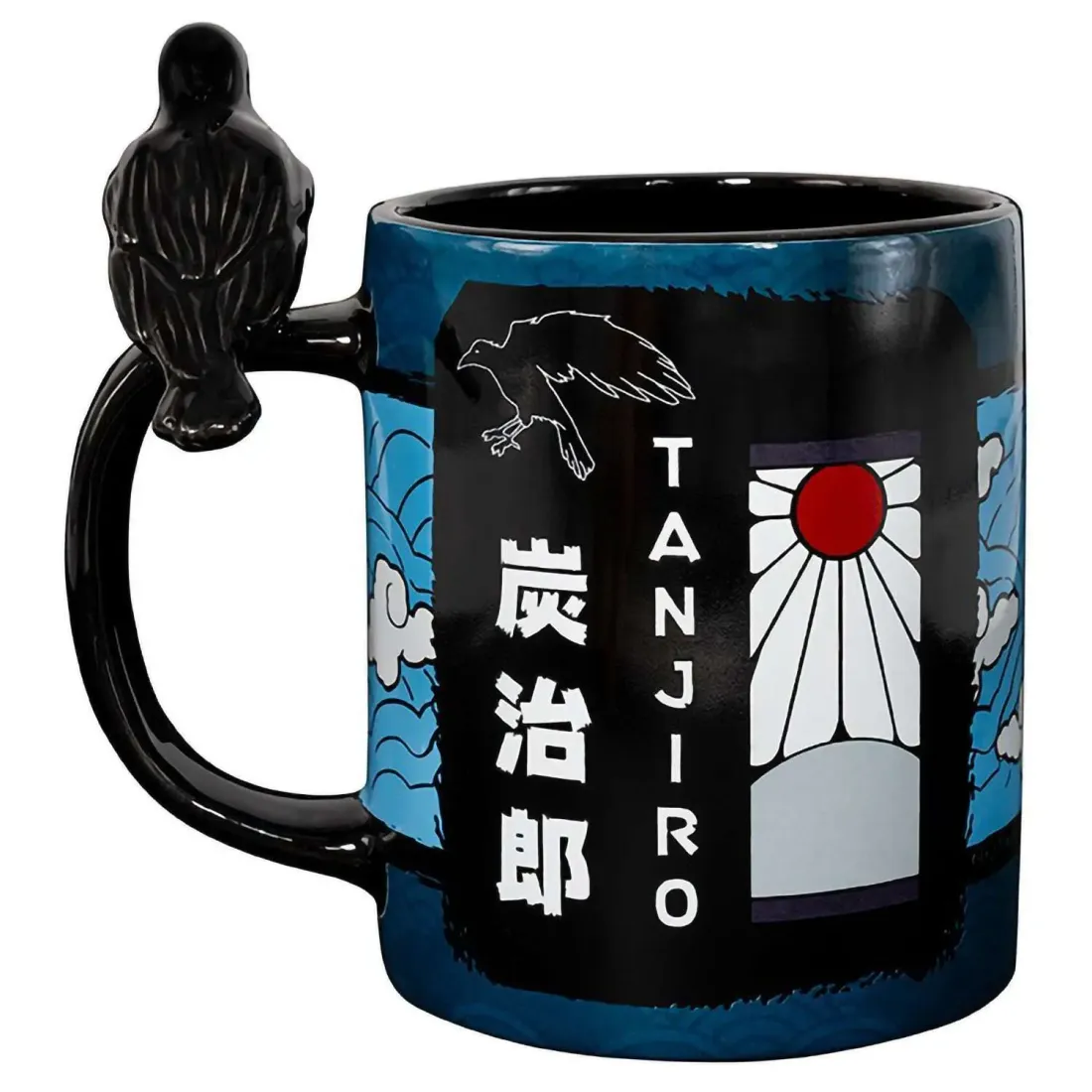 Кружка керамическая с 3D ручкой Клинок рассекающий демонов Tanjiro 460 мл ABYMUGA212
