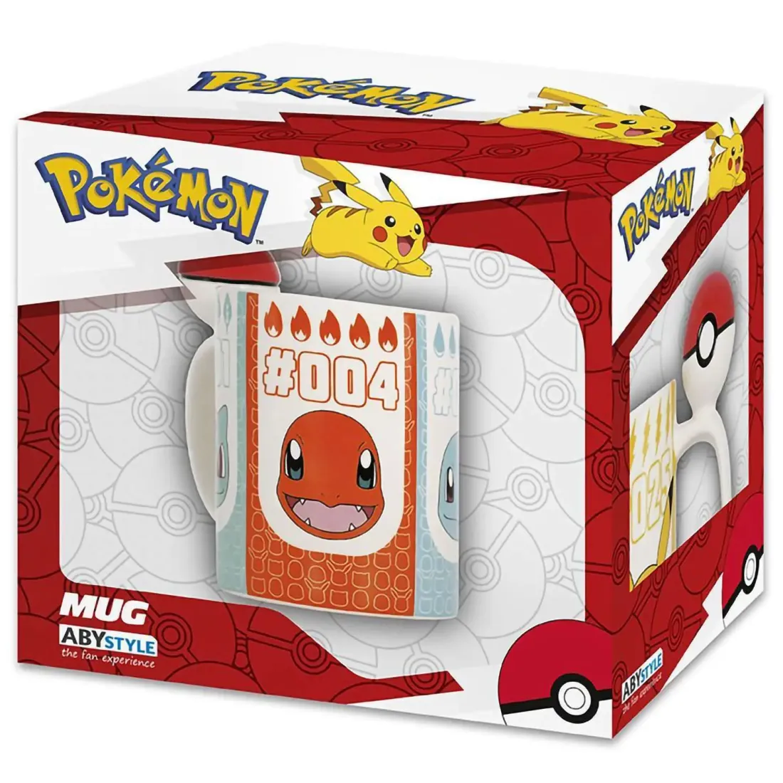 Кружка из доломита с 3D ручкой Pokemon Pokeball 460 мл ABYMUGA368