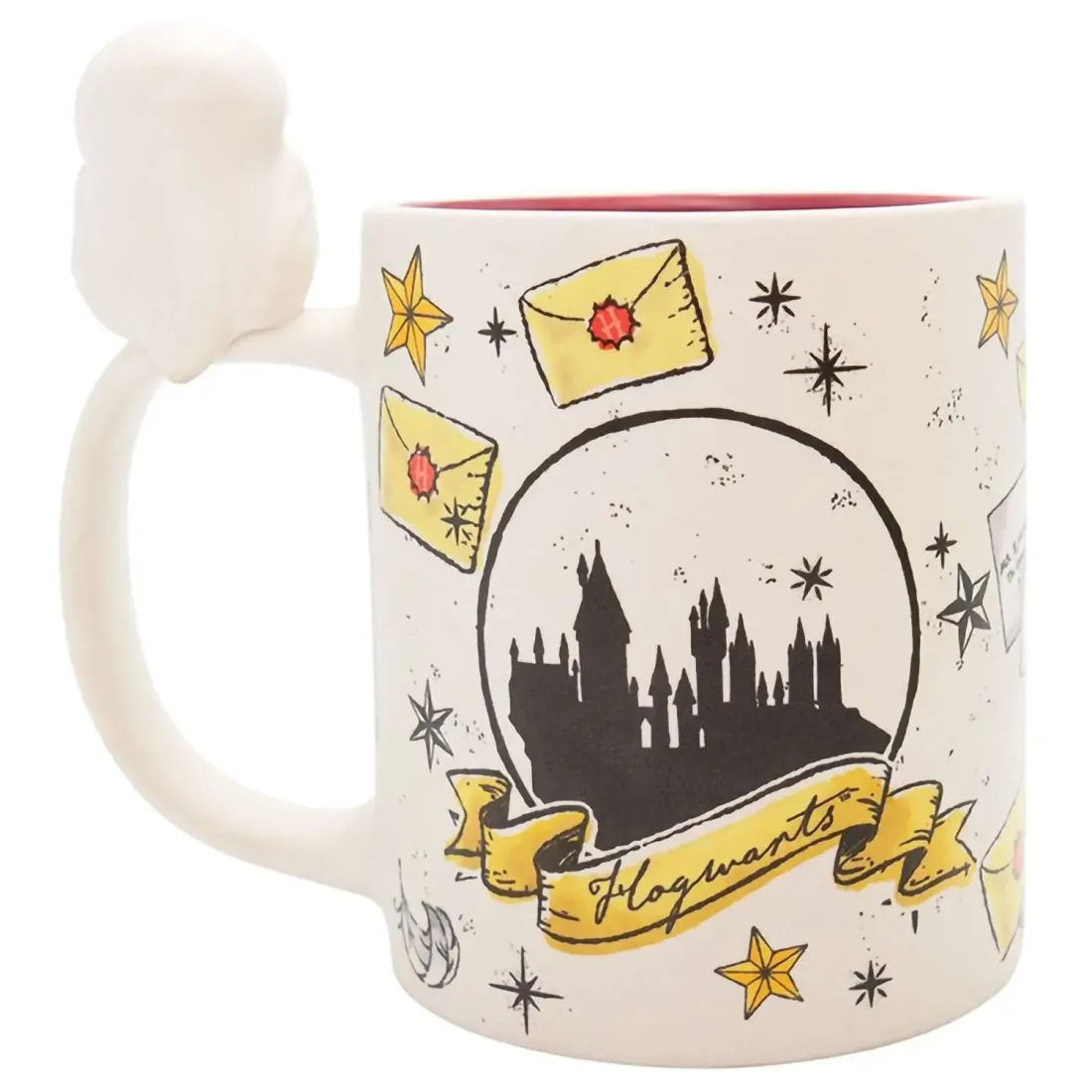 Кружка керамическая с 3D ручкой Гарри Поттер Hedwig & Privet Drive 460 мл ABYMUG918