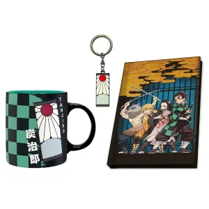 Набор Клинок рассекающий демонов Tanjiro (кружка керамическая 320 мл, брелок, записная книжка А6) AB