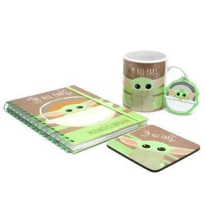 Набор подарочный Звездные войны Мандалорец I\'m All Ears (блокнот А5, кружка 325мл, подстаканник, бре