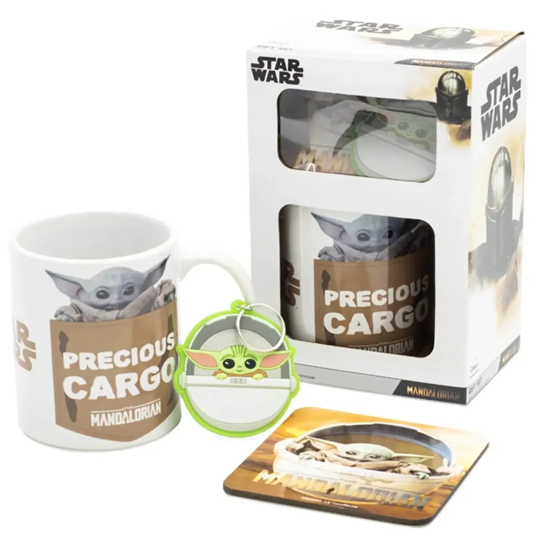 Набор подарочный Звездные войны Мандалорец The Child (кружка 325мл, подстаканник, брелок) GP85463